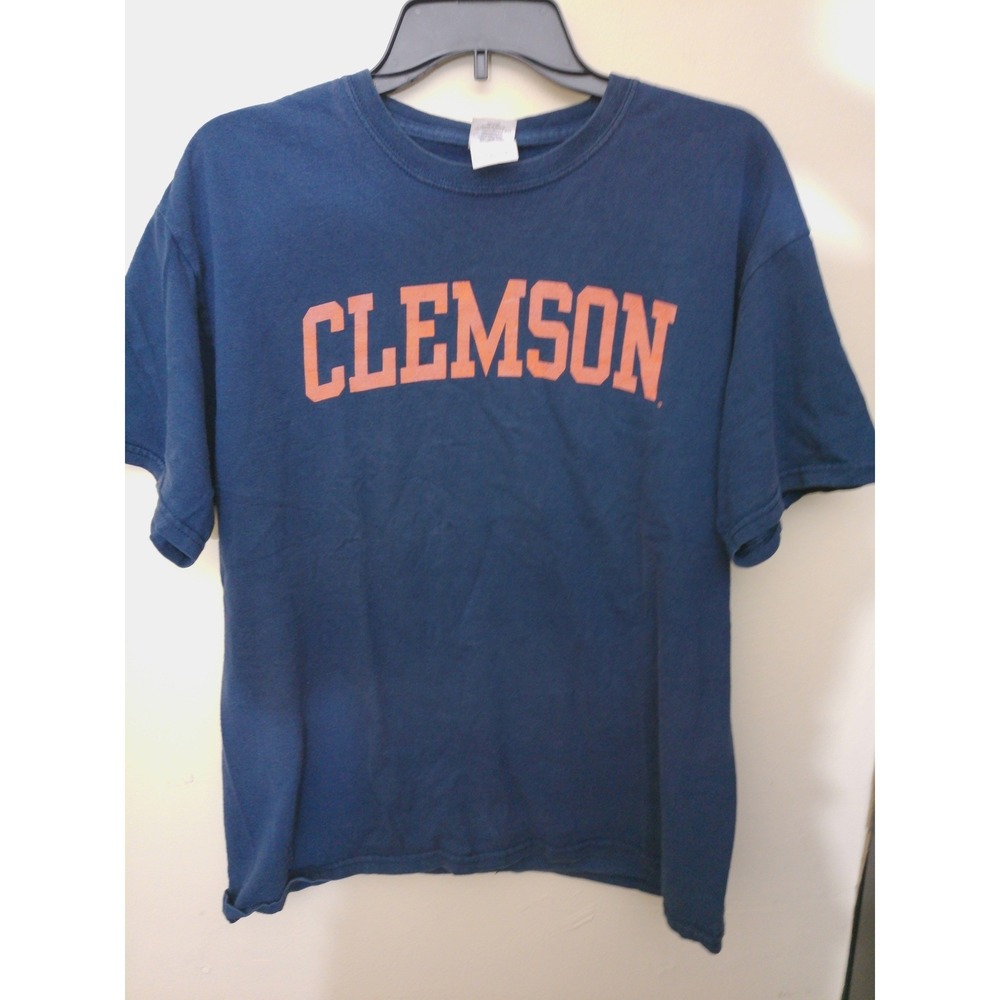 Clemson T-Shirt Men Large Navy Blue Tigers Graphic Short Sleeve Cotton Tee
